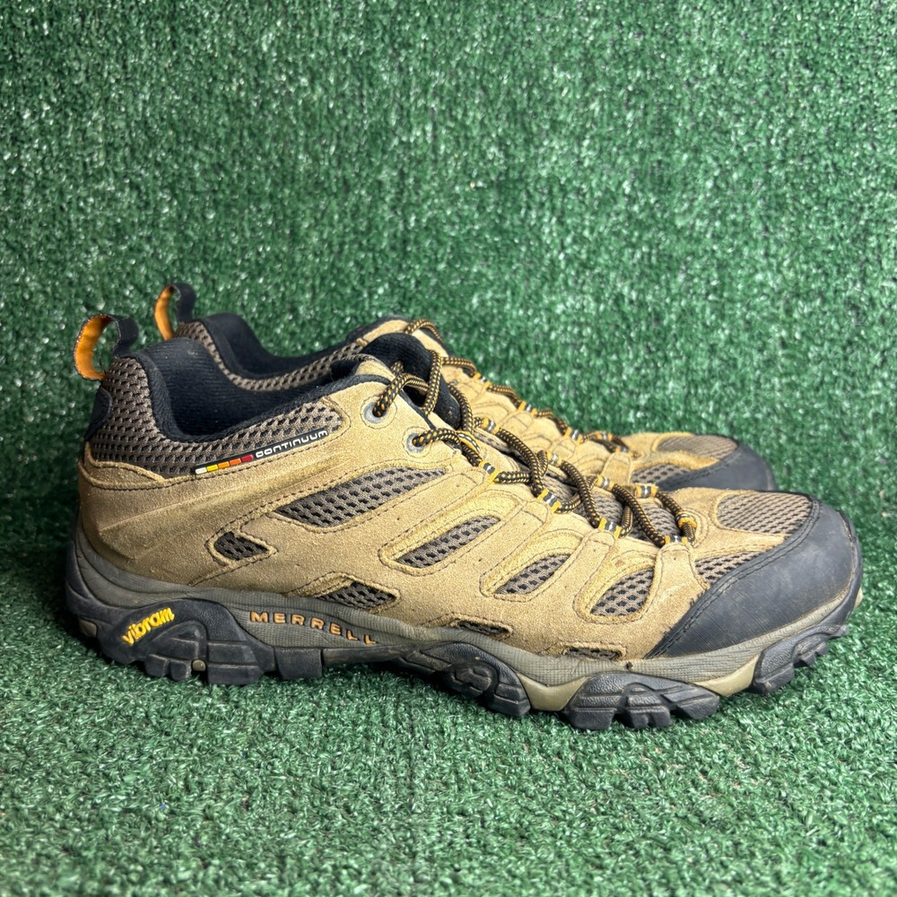 Merrell Moab Ventilator Hiking Mesh Vibram Gorpcore Trail Shoes Brown Mens Sz 12